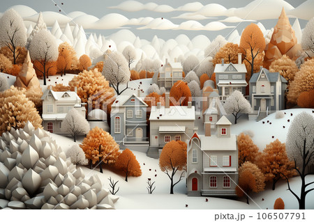 街並みシリーズ（冬） 106507791