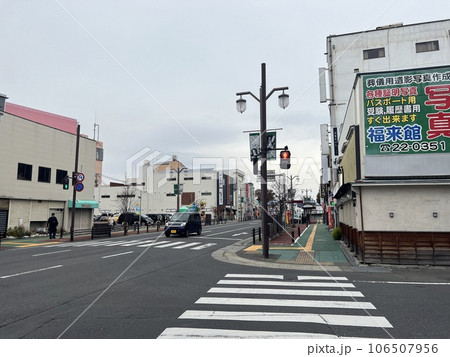 石巻駅　駅前風景　宮城県石巻市　2022年撮影 106507956