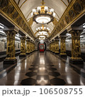 旧共産主義国の地下鉄駅風CG　画像生成Aiで作成 106508755