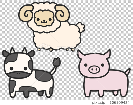 land creatures set 106509424