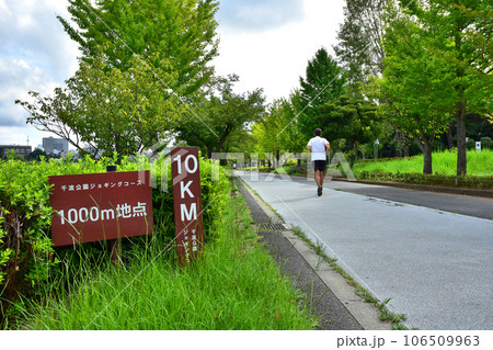 水戸市 千波湖ジョギングコースの様子 水戸市 千波湖ジョギングコースの様子 106509963