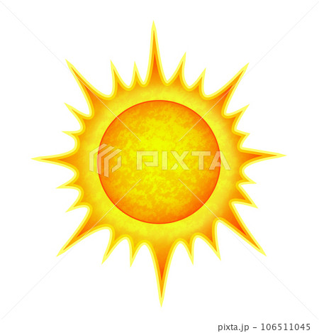 眩しい太陽のイラスト 106511045