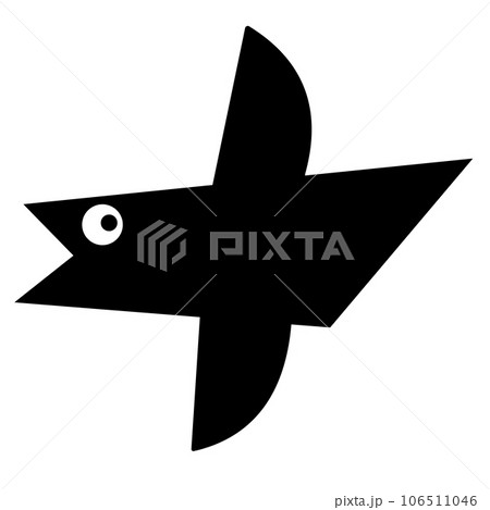 マンガのカラスで漫符のイラスト マンガのカラスで漫符のイラスト 106511046