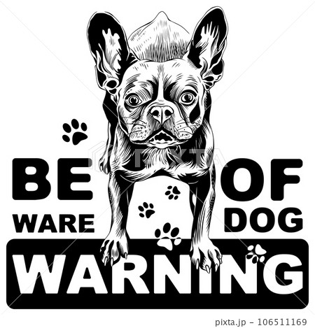 vector black dog French Bulldog 106511169