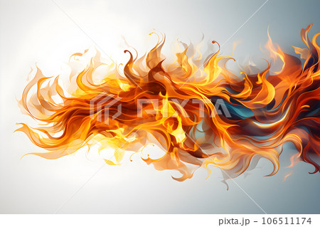 flame isolated on white background Generative AI flame isolated on white background Generative AI 106511174