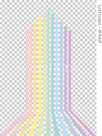 Arrow background colorful simple rising 106511471