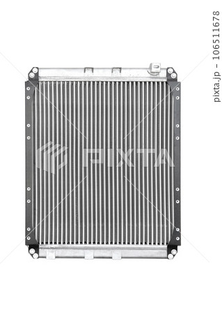 Car radiator on a white background isolate 106511678