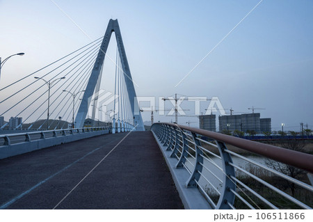 Bicycle path along Yeongsangang River Bicycle path along Yeongsangang River 106511866
