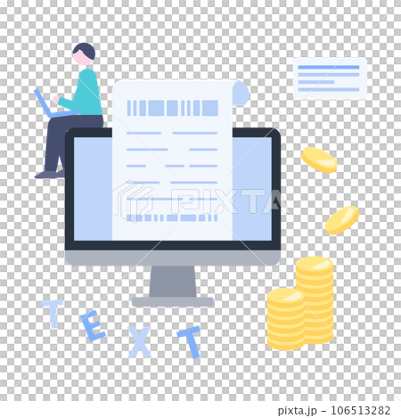 People who earn money from desk work 106513282