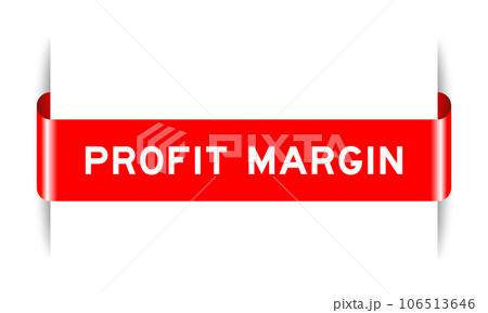 Red color inserted label banner with word...のイラスト素材 [106513646] - PIXTA