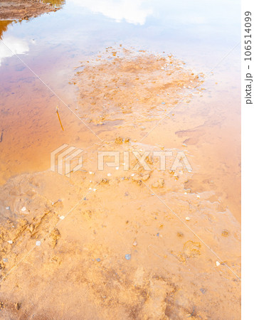 Ferric residua in water flooded Babina mine, Poland. 106514099