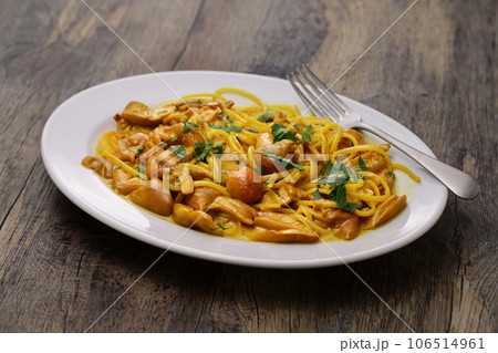 タマゴタケのパスタ 106514961