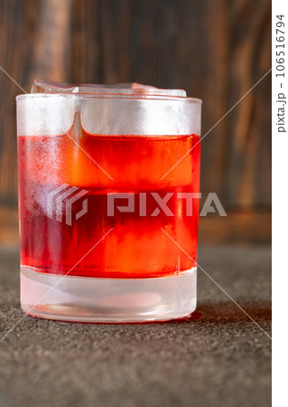 Glass of Negroni 106516794