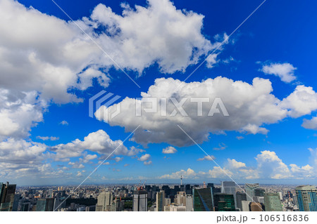東京 港区 六本木の夏空 東京 港区 六本木の夏空 106516836