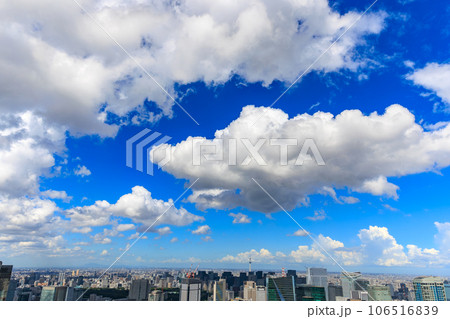 東京　港区　六本木の夏空 106516839
