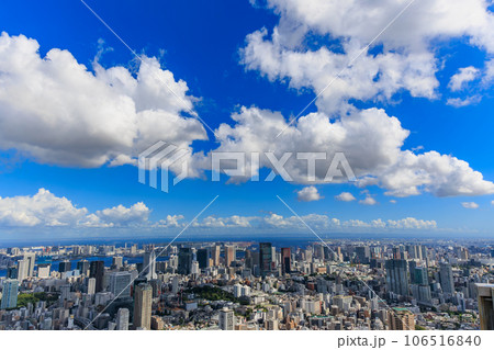 東京 港区 六本木の夏空 東京 港区 六本木の夏空 106516840