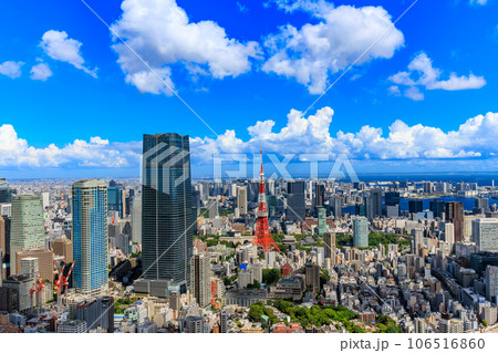 東京 港区 六本木の夏空 東京 港区 六本木の夏空 106516860