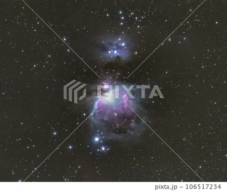 冬の星空　オリオン座大星雲 106517234