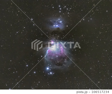 冬の星空　オリオン座大星雲 106517234