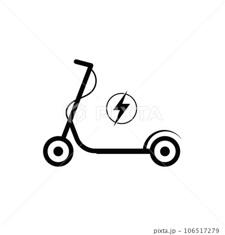 Electric Scooter Logo Template Vector Illustration Isolated on White Background 106517279