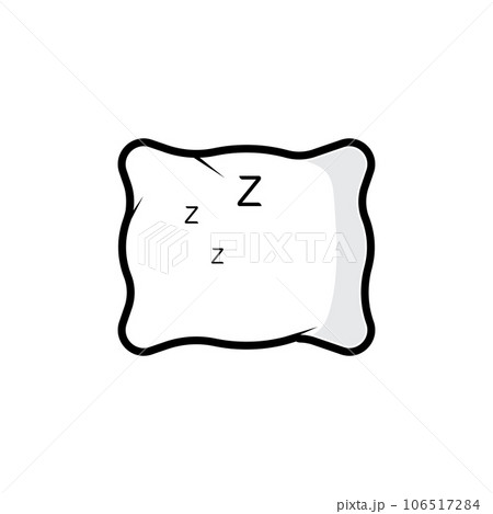 Sleeping Pillow Logo Template. Logo for Business, Interior, Furniture and Sleep Symbol. 106517284