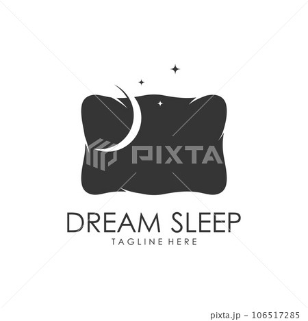 Sleeping Pillow Logo Template. Logo for Business, Interior, Furniture and Sleep Symbol. 106517285