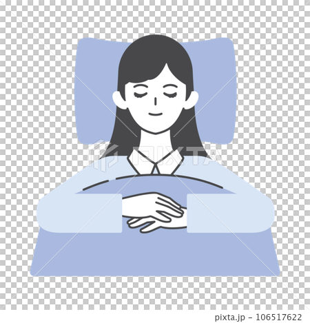 Sleeping woman, sleep, restful sleep 106517622
