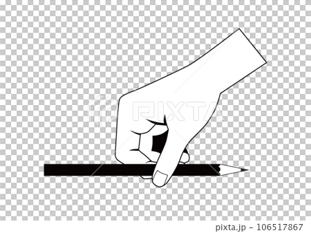 如何拿鉛筆1剪影 106517867