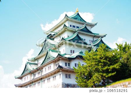 真夏の名古屋城の風景 真夏の名古屋城の風景 106518291