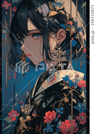 着物を着た女性 106518671