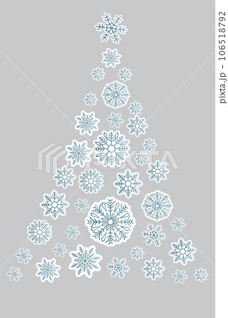クリスマス　モミの木　雪　冬　アイコン 106518792