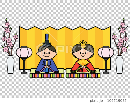 女兒節雛人偶：男性和女性娃娃（Dairi 娃娃） 106519085