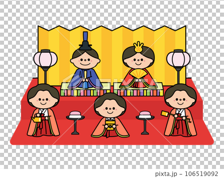 Doll's Festival Hina dolls: Five decorations Doll's Festival Hina dolls: Five decorations 106519092
