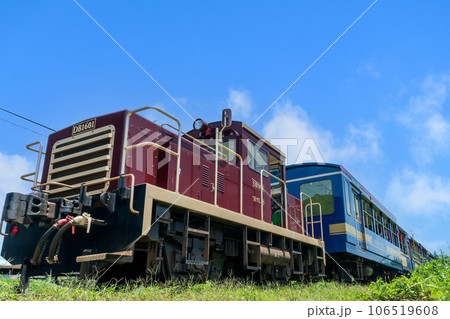 南阿蘇鉄道トロッコ列車「ゆうすげ号」(南阿蘇白川水源駅周辺風景)南阿蘇鉄道(全線開通) 南阿蘇鉄道トロッコ列車「ゆうすげ号」(南阿蘇白川水源駅周辺風景)南阿蘇鉄道(全線開通) 106519608