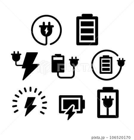 電気アイコンイラストセット 106520170