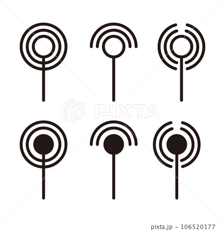 アンテナアイコンイラストセット 106520177