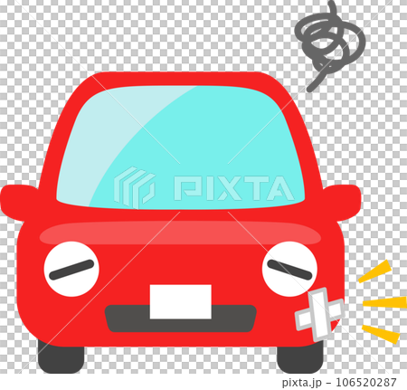 Car character depressed due to scratches on the car body 106520287