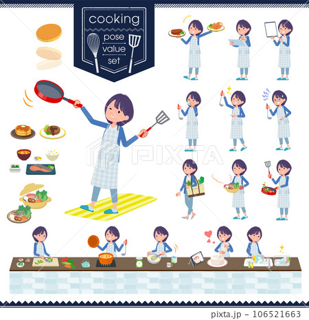 料理に関する広報担当女性のセット 料理に関する広報担当女性のセット 106521663