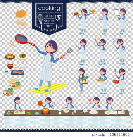 料理に関する広報担当女性のセット 料理に関する広報担当女性のセット 106521663