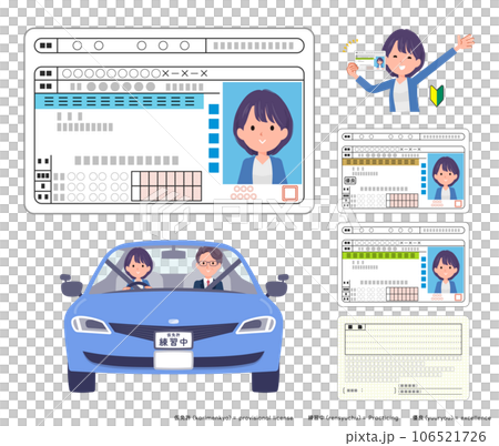 一組獲得駕駛執照的公共關係婦女 106521726