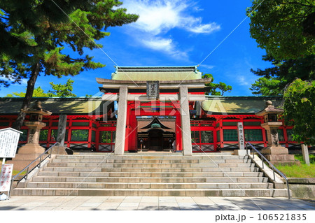 【大阪府】晴天の住吉大社（幸壽門） 106521835