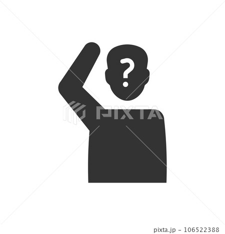Confusion feeling icon 106522388