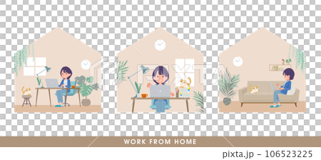 一組在家工作的公關女性 106523225