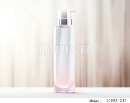cosmetic product mockups on fresh field. Background for presentation of cosmetic. AI Generative. 106524213