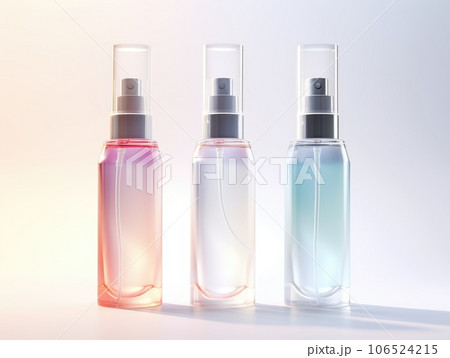 cosmetic product mockups on fresh field. Background for presentation of cosmetic. AI Generative. 106524215