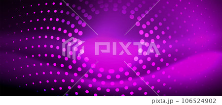 A sleek and stylish design featuring a smooth neon wave glowing against a dark background, perfect for adding a modern and edgy touch to any project 106524902