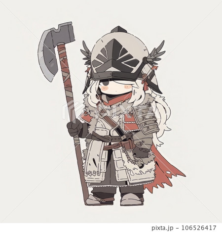 重装備の可愛い女戦士：AI作品 106526417