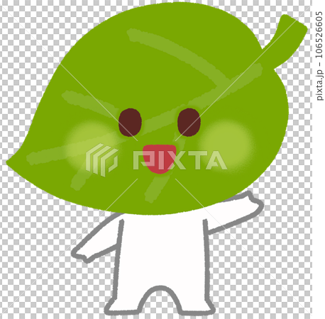 葉っぱのキャラクターのイラスト素材 [106526605] - PIXTA