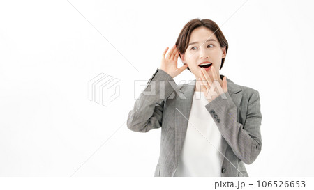 ビジネス 女性 聞き耳 ビジネス 女性 聞き耳 106526653