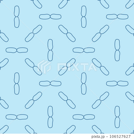 Bacilli vector bacteria concept blue outline seamless pattern Bacilli vector bacteria concept blue outline seamless pattern 106527627